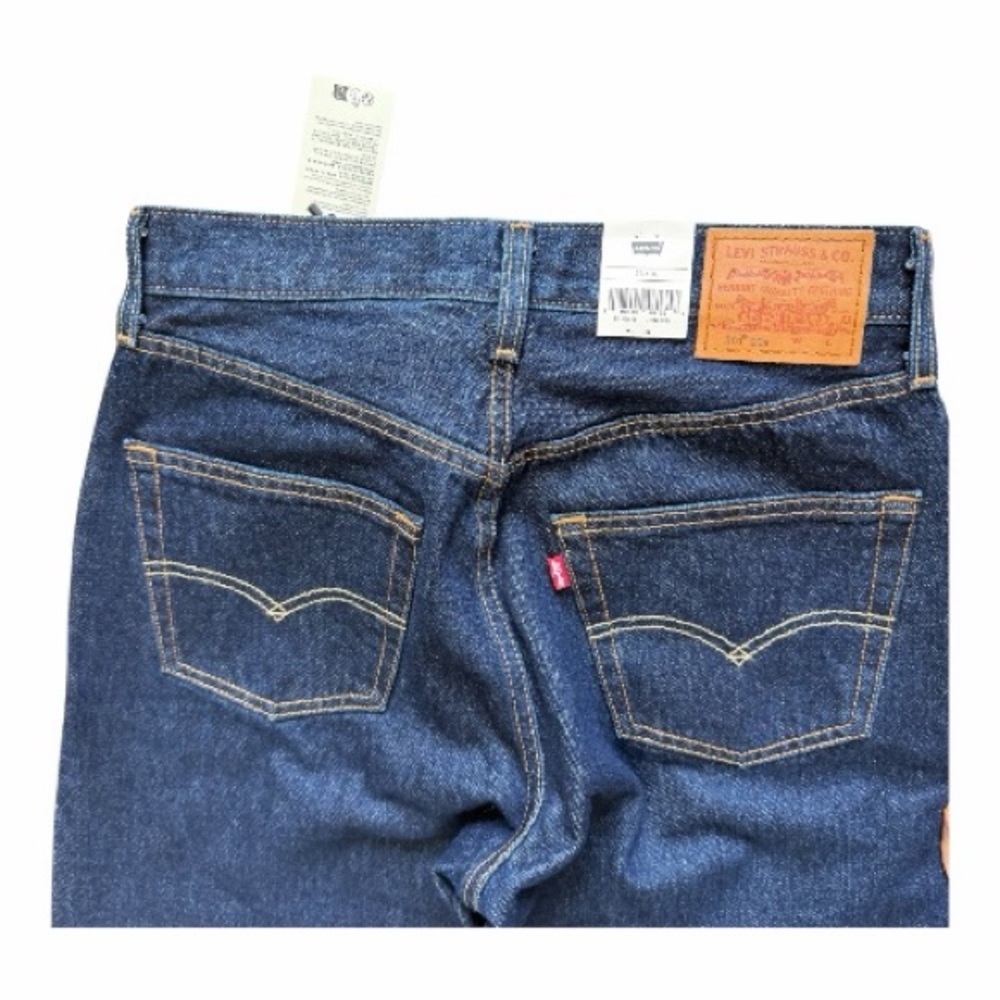 Levi's Dark Blue Straight Leg Jeans - Picture 5 of 5